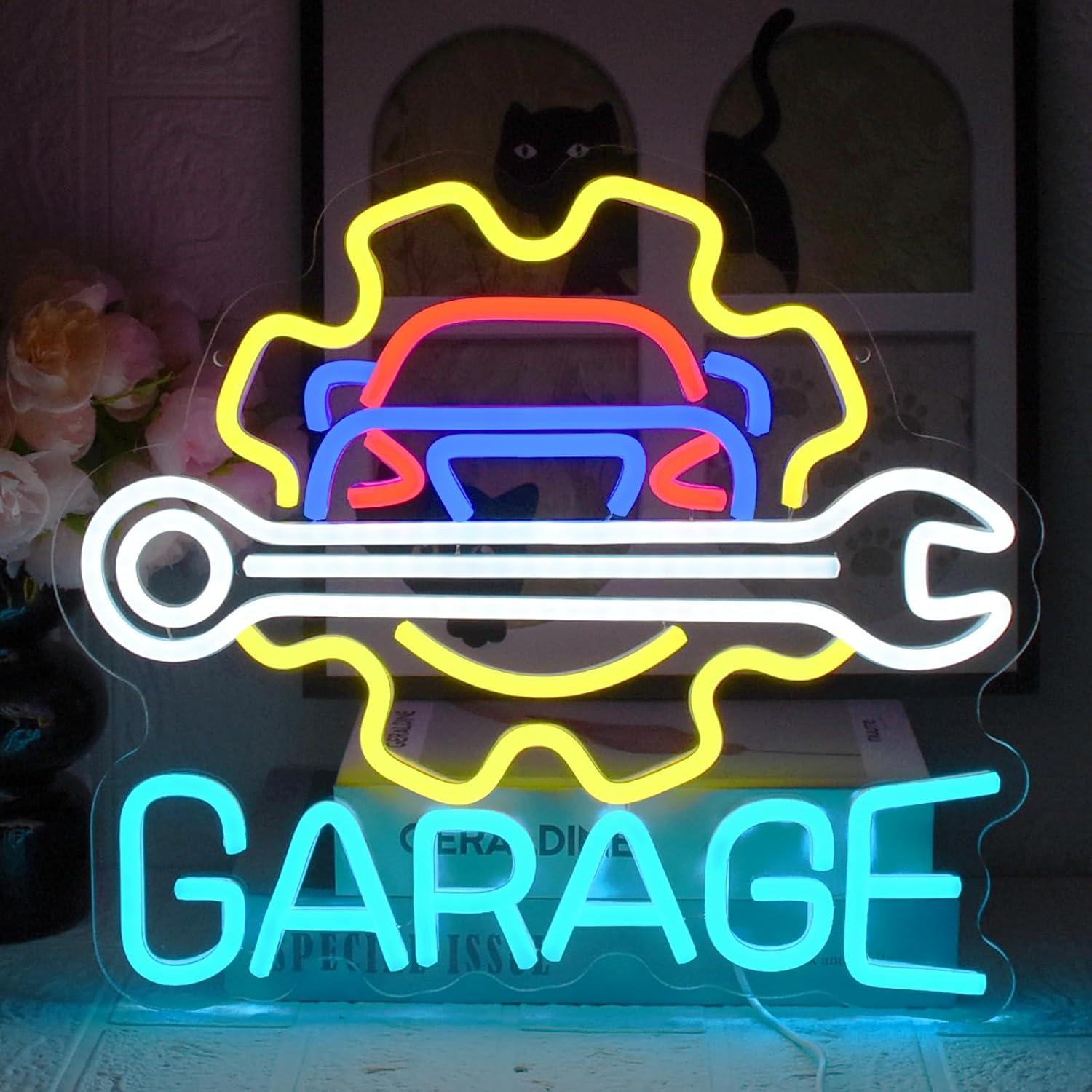 Letreiro Neon para Garagem, Lu - Auto Repair Shop avaliação e preço